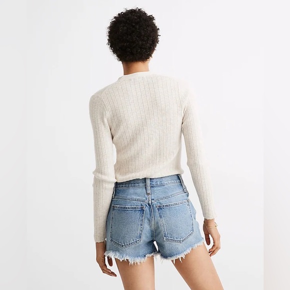 Madewell Relaxed Denim Shorts in Foxglen Wash Size 27 Button Fly L21 - Picture 3 of 10